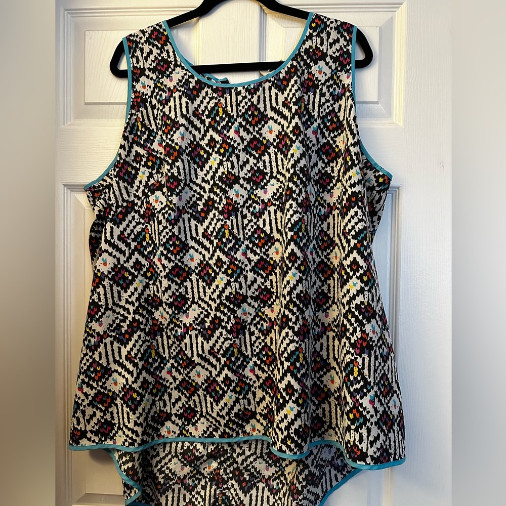 Fun sleeveless blouse